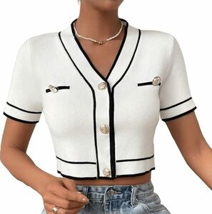 BEAUDRM Women's Colorblock Button-Front Cardigan – 3XL NWB